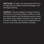 Gluten free and dairy free verification icons on the side of ML Naturals Cissus dietary supplement.