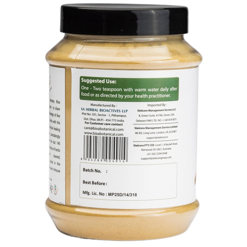 Authentic Hadjod Cissus Quadrangularis root powder packaging information