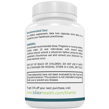 Biolor VitaGall 60 vegetarian capsules container top seal verification