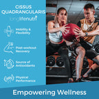 High potency 1200mg Cissus Quadrangularis extract supplement for active lifestyle mobility.