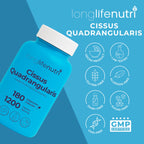 Close up of the authentic LongLifeNutri product seals and safety directions.