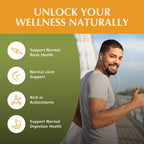 Jiva Botanicals Hadjod extract 120 vegetarian capsules supplement facts label side