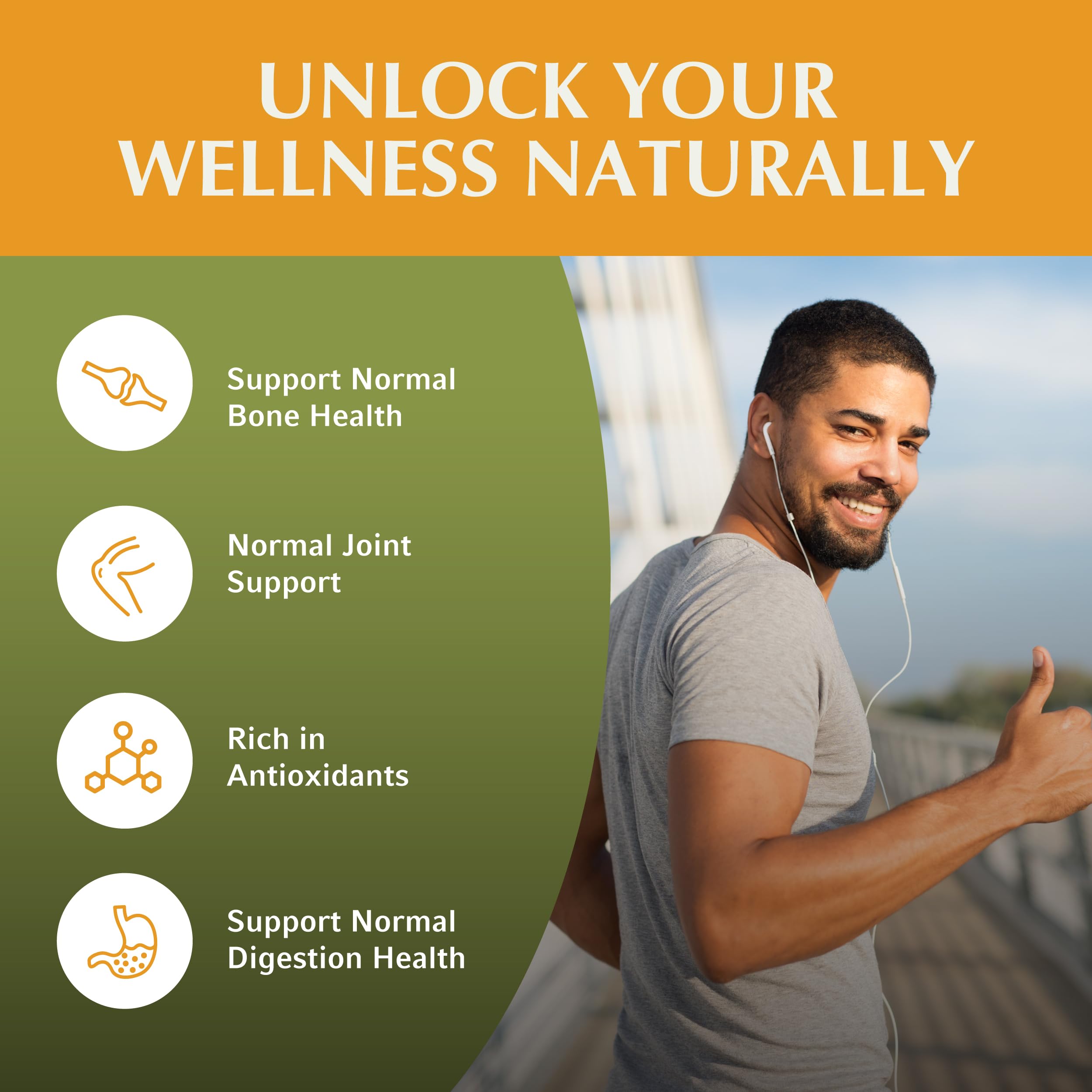 Jiva Botanicals Hadjod extract 120 vegetarian capsules supplement facts label side