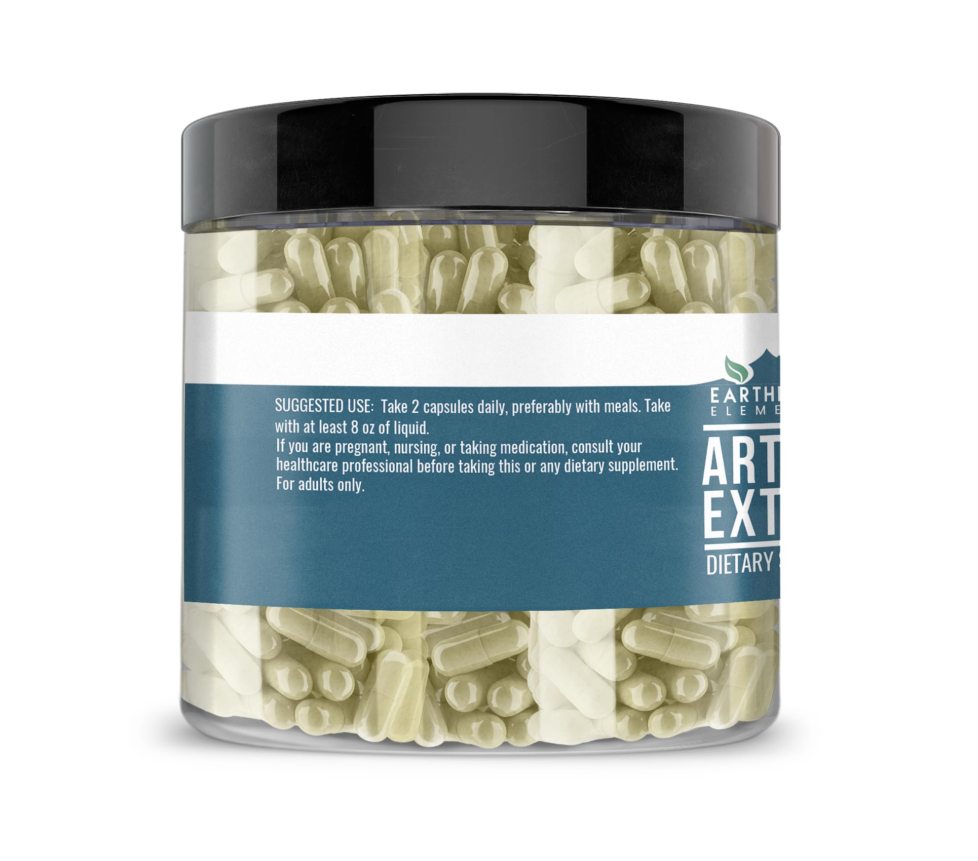 Pure undiluted artichoke extract capsules by Earthborn Elements for digestion