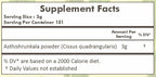 Herbal Hills Hadjod Asthishrunkala vegetarian gluten free wellness powder.