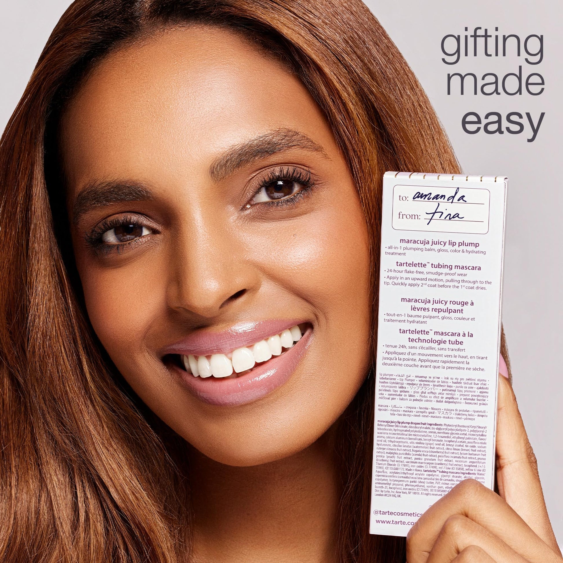 Tartelette Tubing Mascara wand applicator showing bristle detail for lengthening