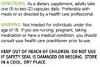 Authentic Dear Nature Cissus Extract vegetarian capsules premium joint recovery supplement packaging.