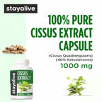 Stay Alive 40 percent ketosterones herbal extract capsules for active adults
