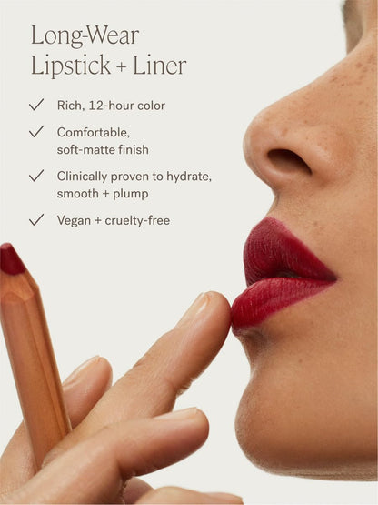 ILIA non toxic cosmetics collection applied on cheeks lips and eyes for natural look