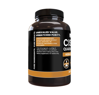 Pure Original Ingredients Cissus capsules showing no fillers claim on packaging