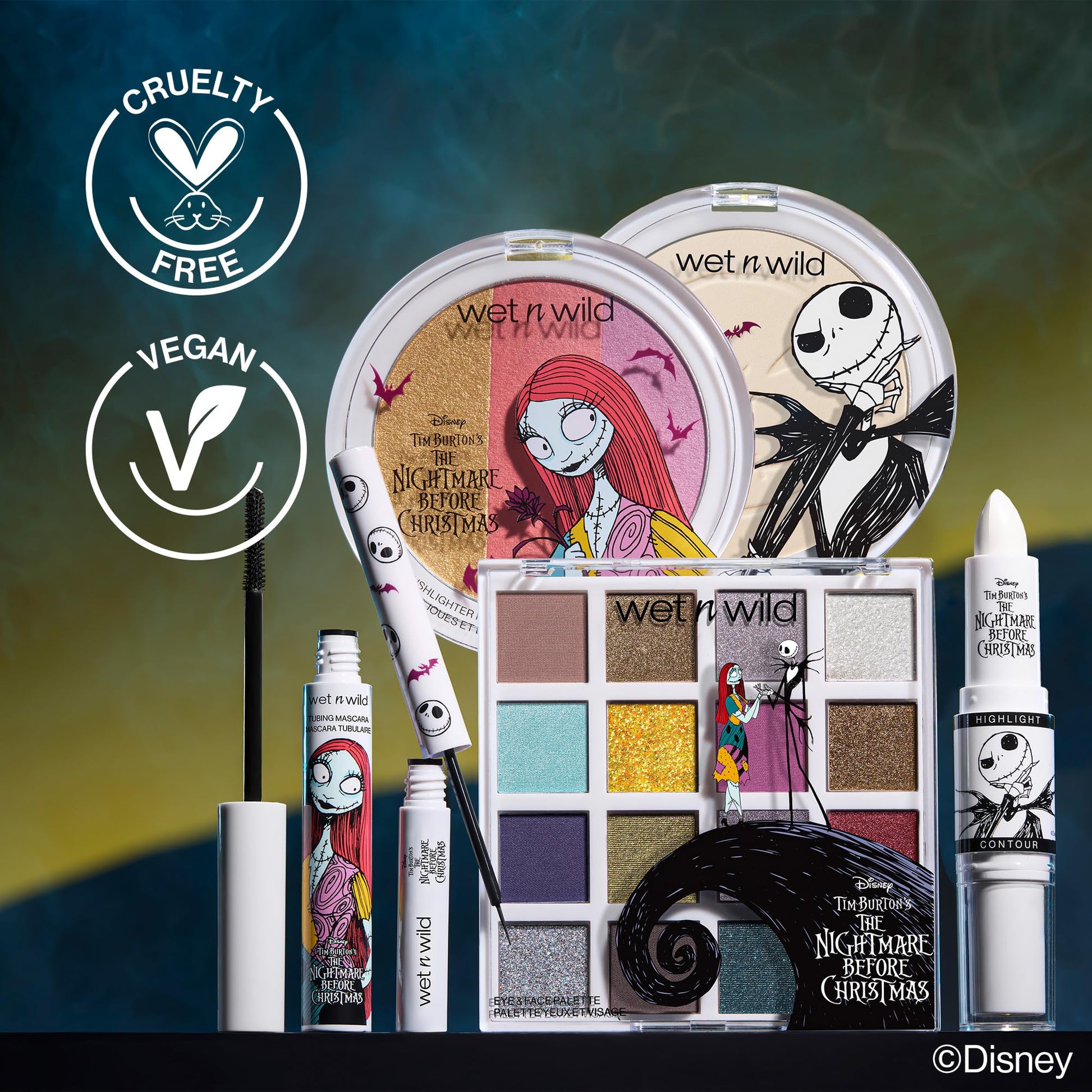Wet n wild Disney Nightmare Before Christmas dual ended contour stick and tubing mascara