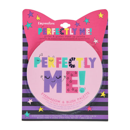 Expressions Perfectly Me Glisten and Glitter Makeup Palette side profile view of the compact folding mechanism
