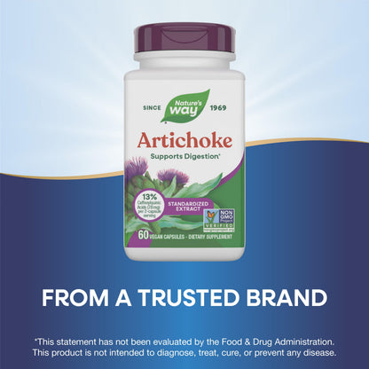 Non-GMO certified vegan artichoke digestion capsules imported from USA