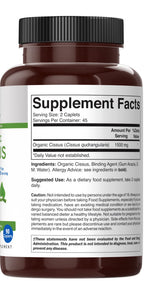 Brieofood bone health and joint comfort herbal supplement bottle back view