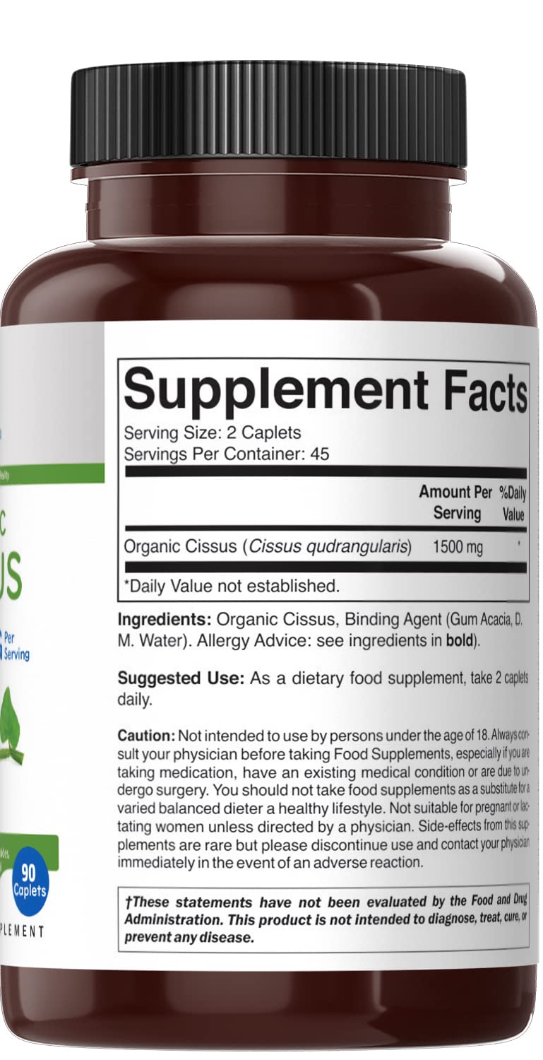 Brieofood bone health and joint comfort herbal supplement bottle back view
