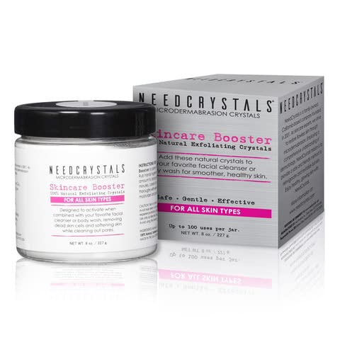 NeedCrystals aluminum oxide crystal powder mixed with daily facial cleanser