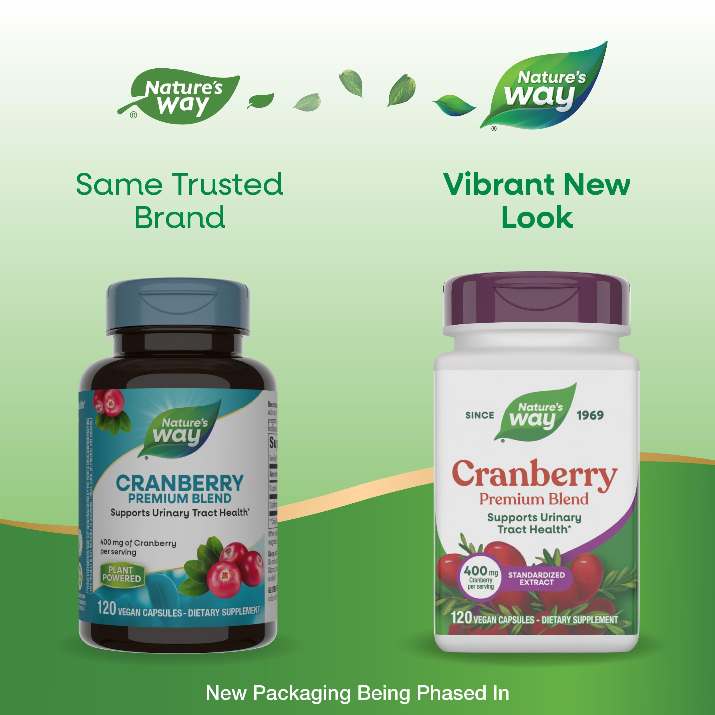 Nature's Way Cranberry Urinary Tract Support supplement facts panel