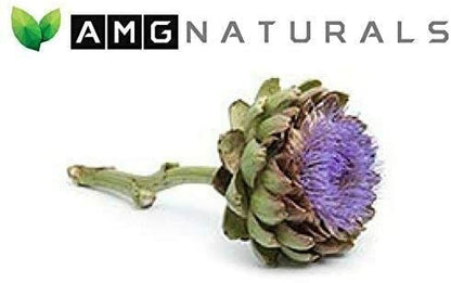 Authentic imported USA AMG Naturals Artichoke Extract bottle showing clean formula facts