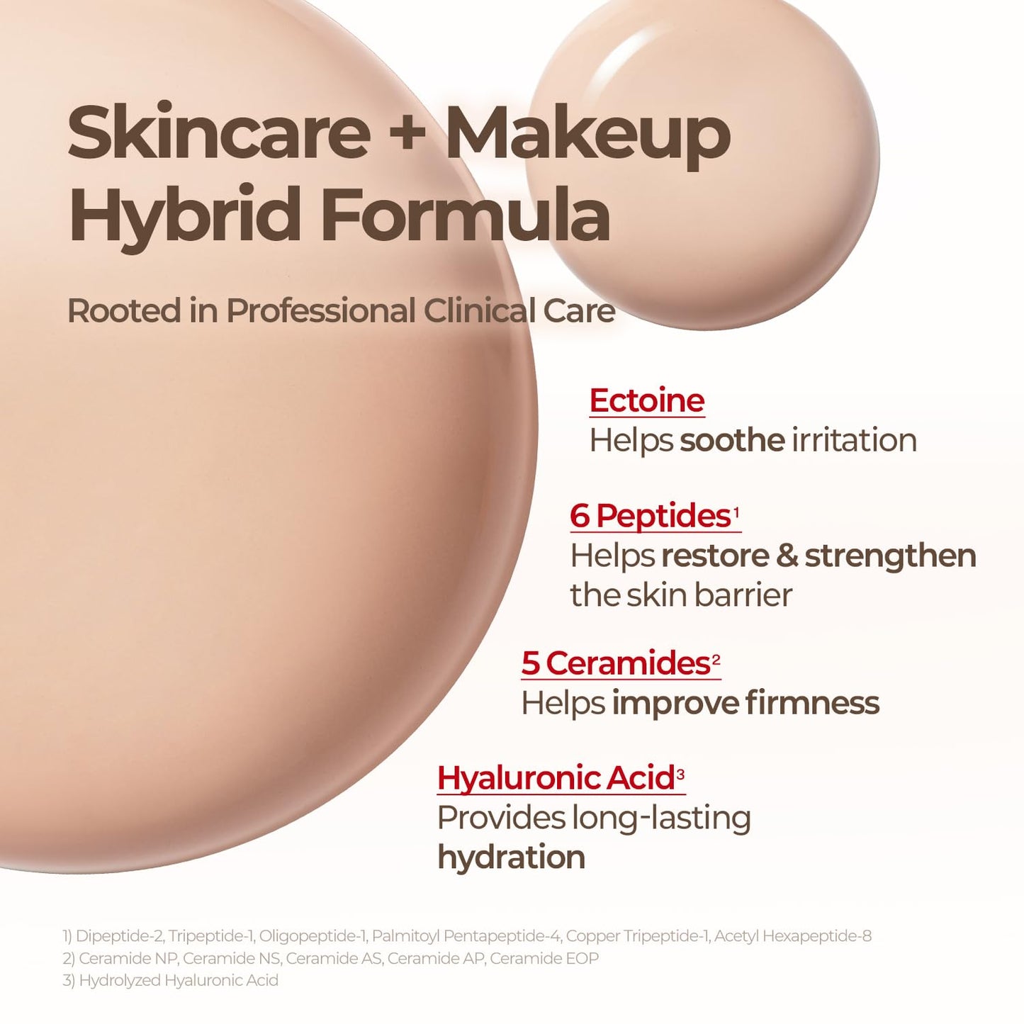Cell Fusion C non-comedogenic tinted cream side profile view.