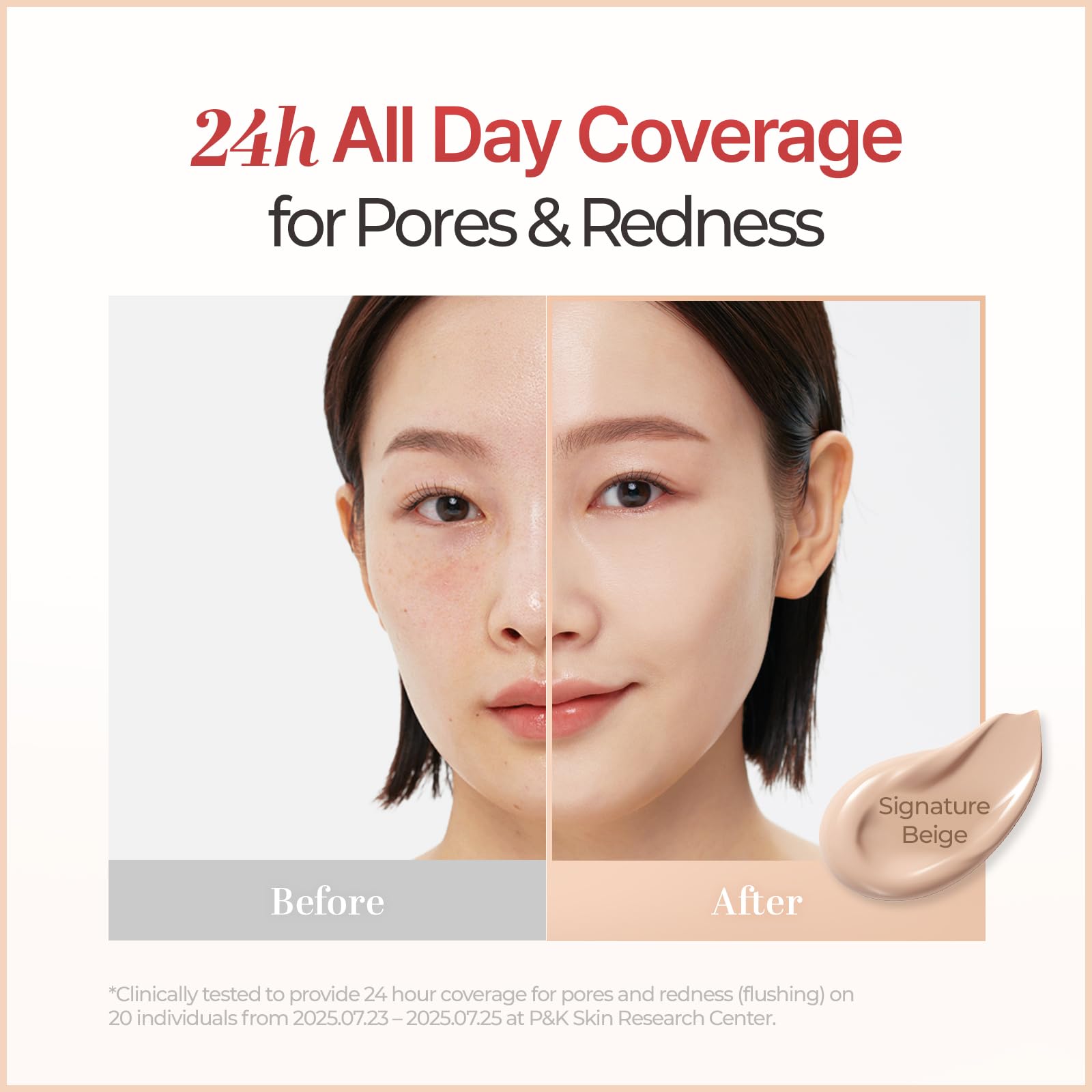 Applying Cell Fusion C lightweight hydrating BB cream on hand.