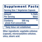 Authentic USA imported Life Extension Cran-Max bottle showing non-GMO and gluten-free certifications