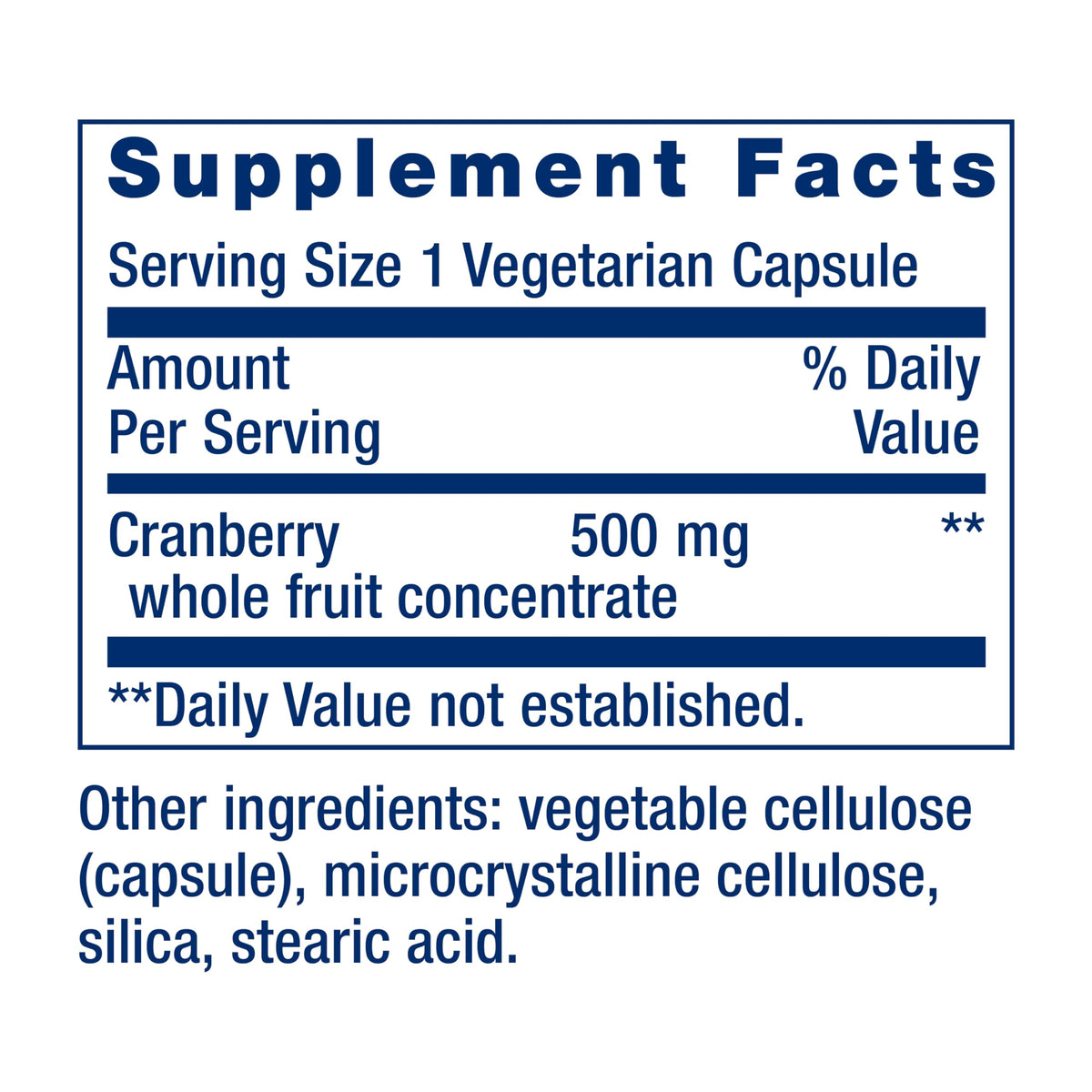 Authentic USA imported Life Extension Cran-Max bottle showing non-GMO and gluten-free certifications