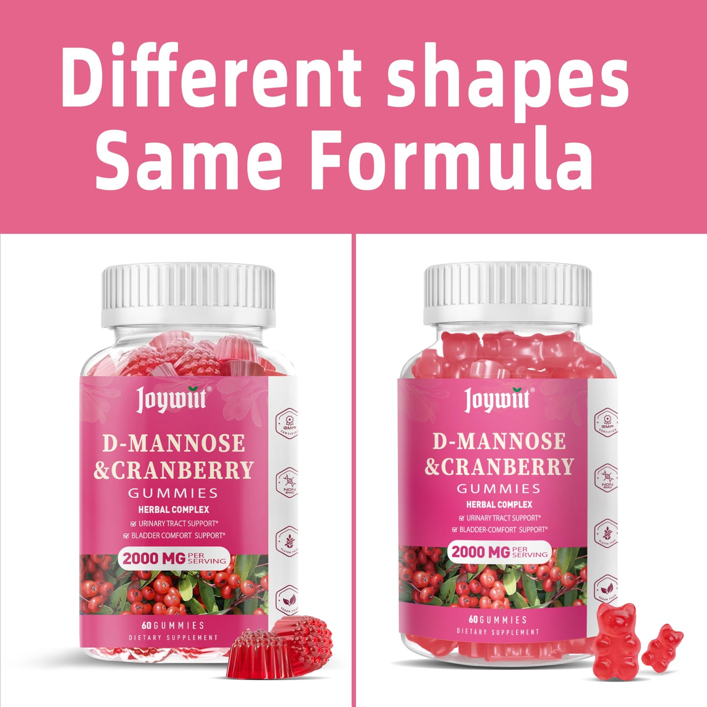 Joywiit Cranberry D-Mannose Gummies Ingredient Details