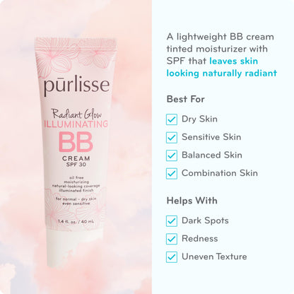 Purlisse illuminating BB cream tube in Light Medium shade