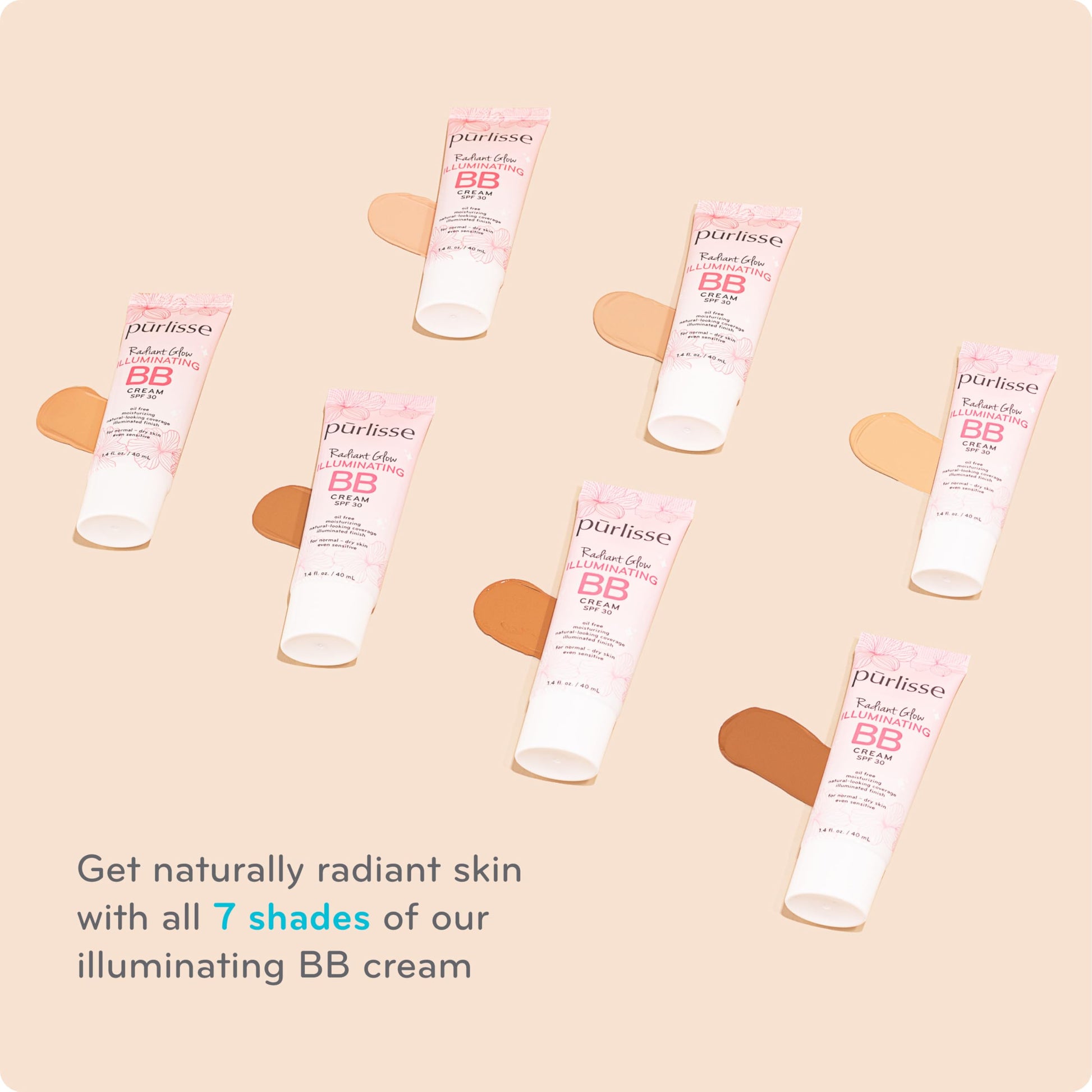 Purlisse Radiant Glow 1.4 Ounce tube top view