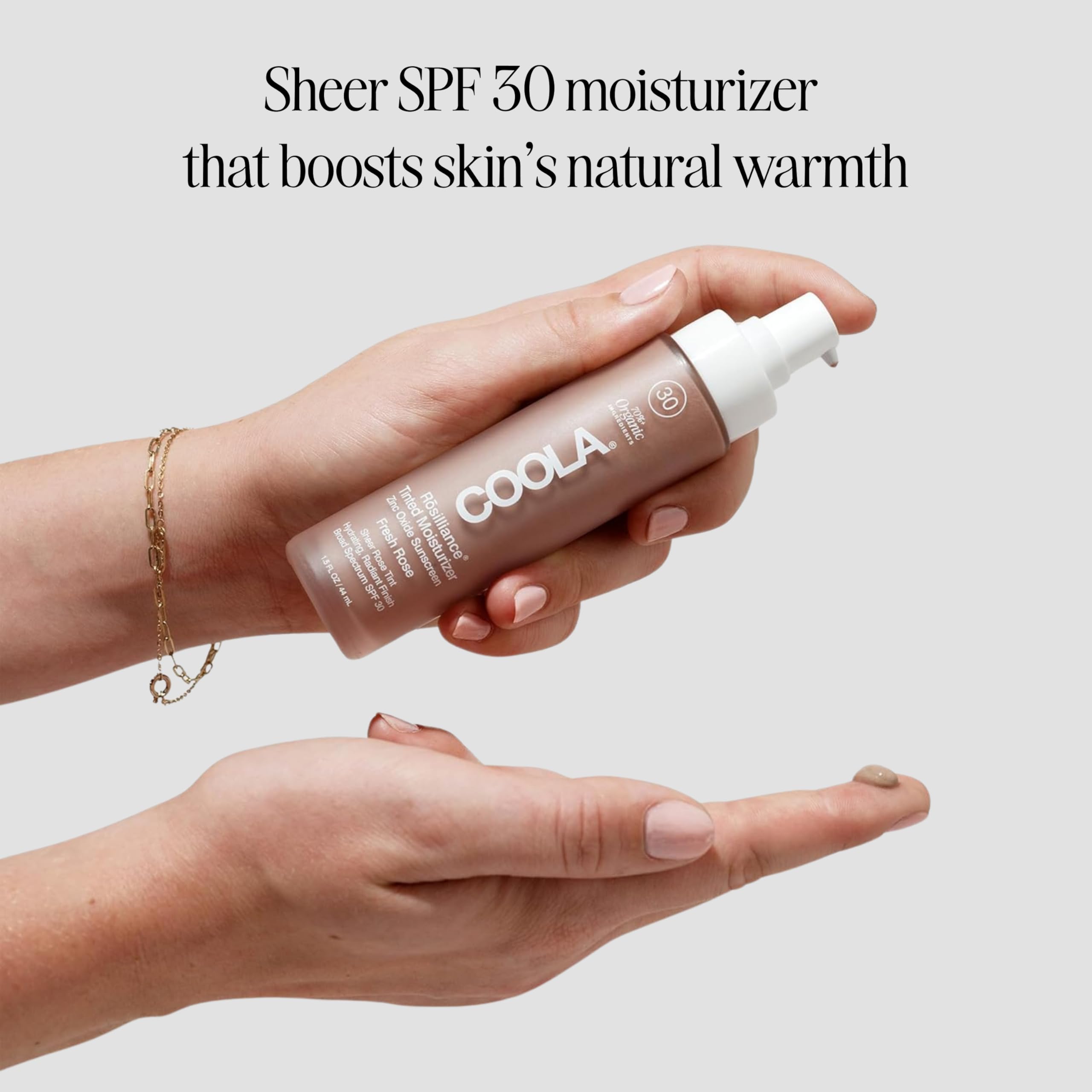 COOLA mineral BB cream pump dispenser detail
