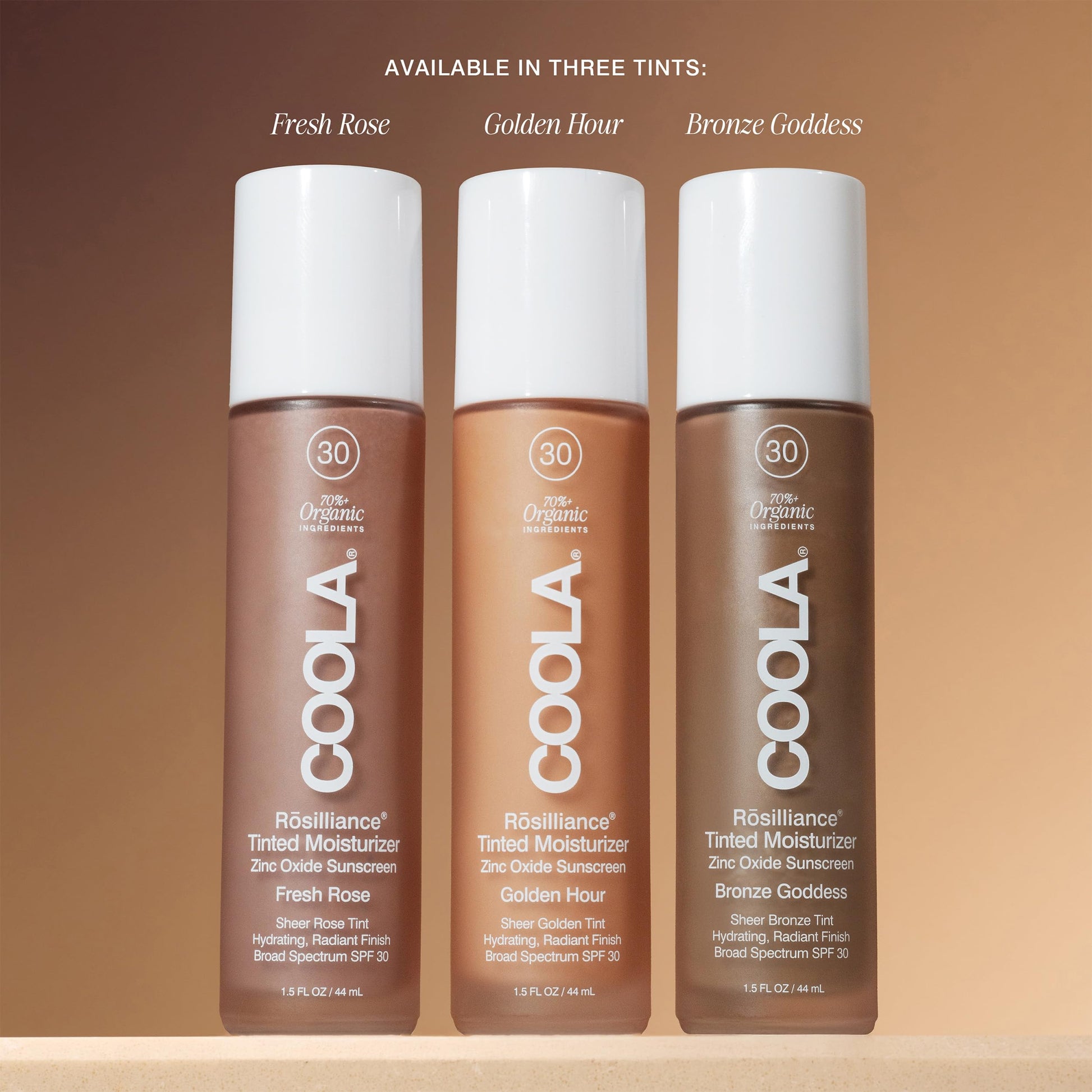 Authentic imported USA skincare COOLA organic mineral sunscreen application view