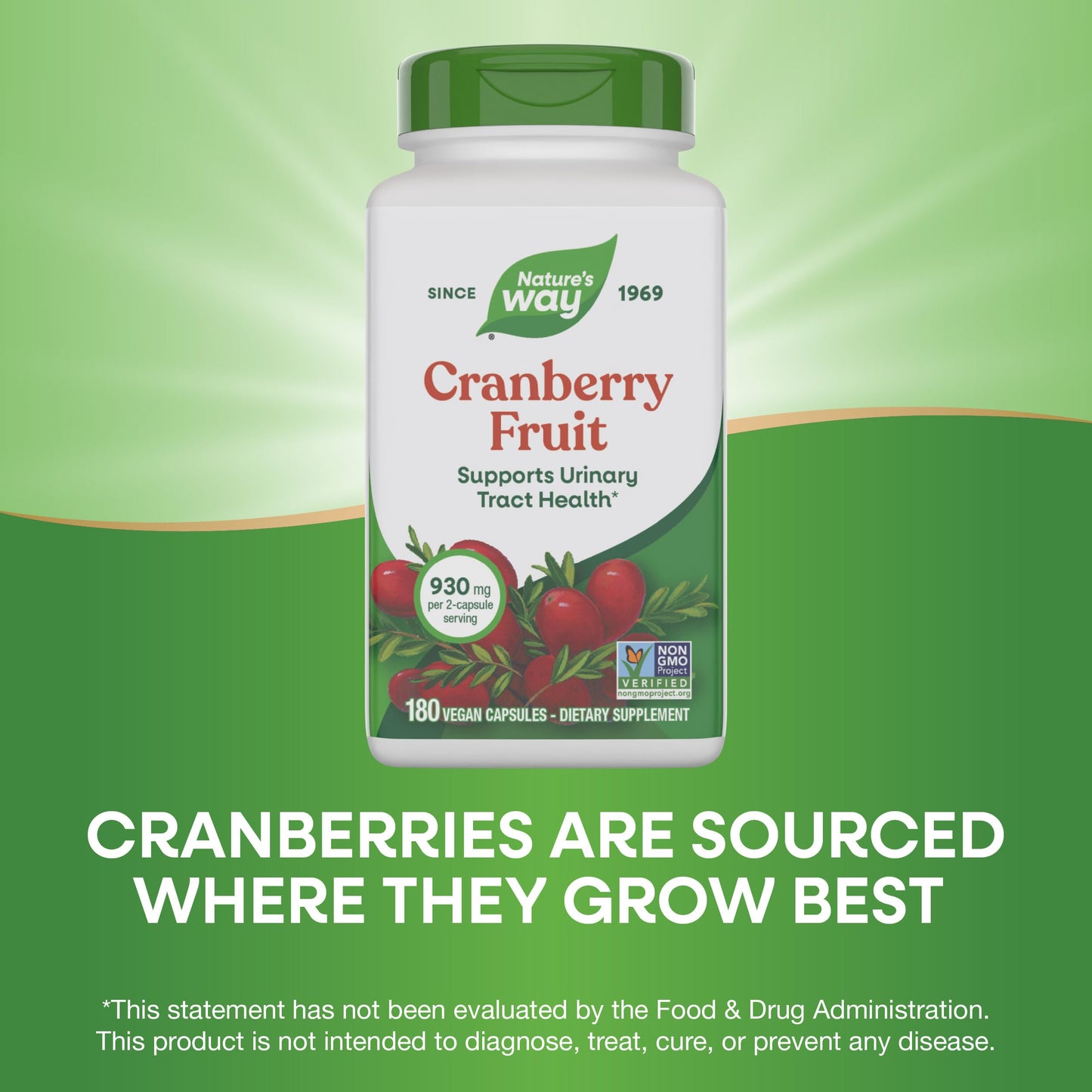 Close-up view of the vegan capsules from Nature's Way showing clean herbal dietary supplement quality.