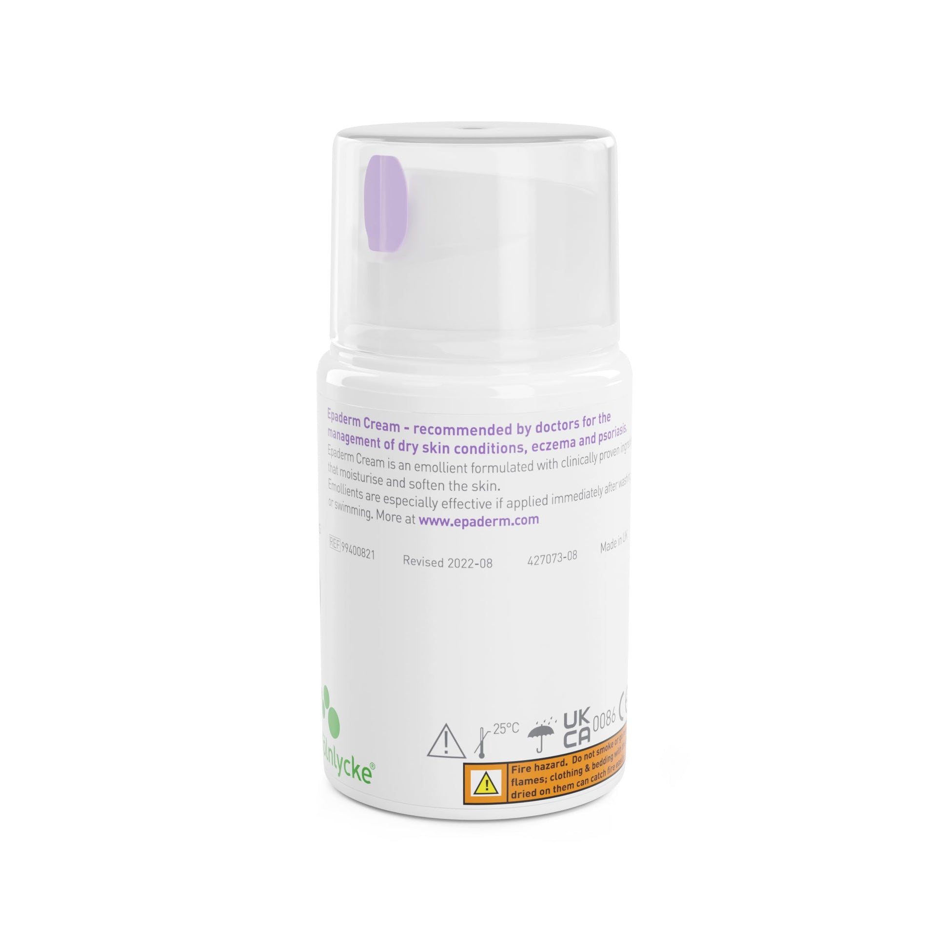 Epaderm 2-in-1 emollient and cleanser packaging details and label