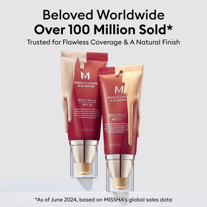 MISSHA M BB Boomer hydrating primer bottle for glowing skin base.