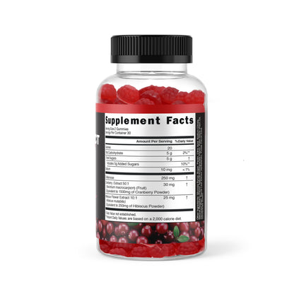 Vitamized Cranberry Gummies with D-Mannose bottom and seal details