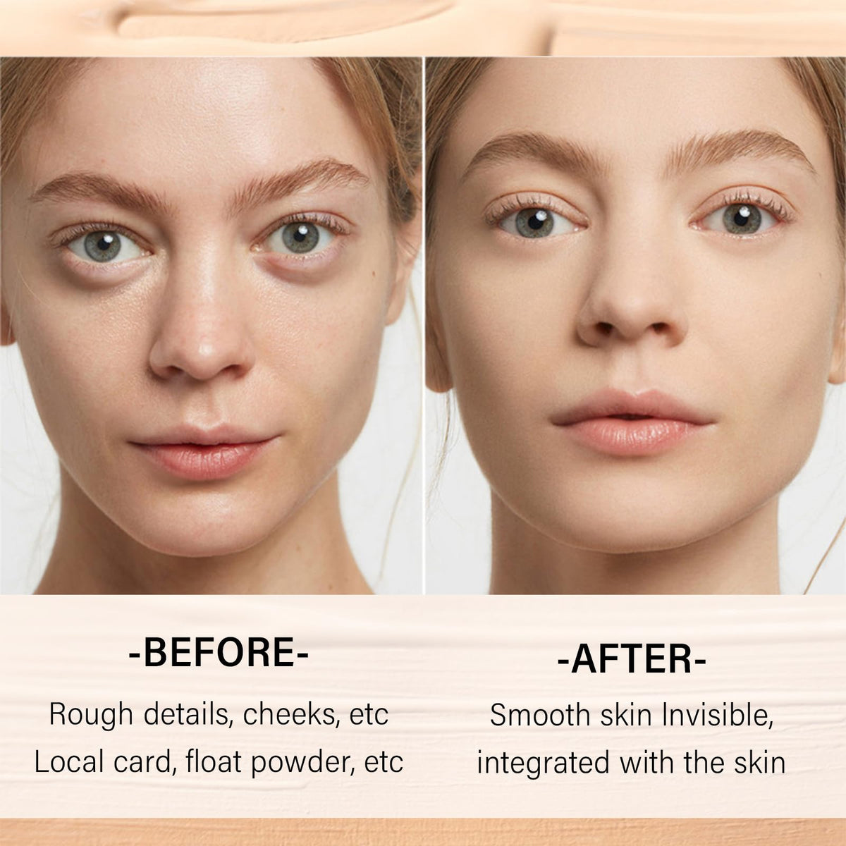 Serentiaelixir BB cream shade number 02 ivory buff beige swatch