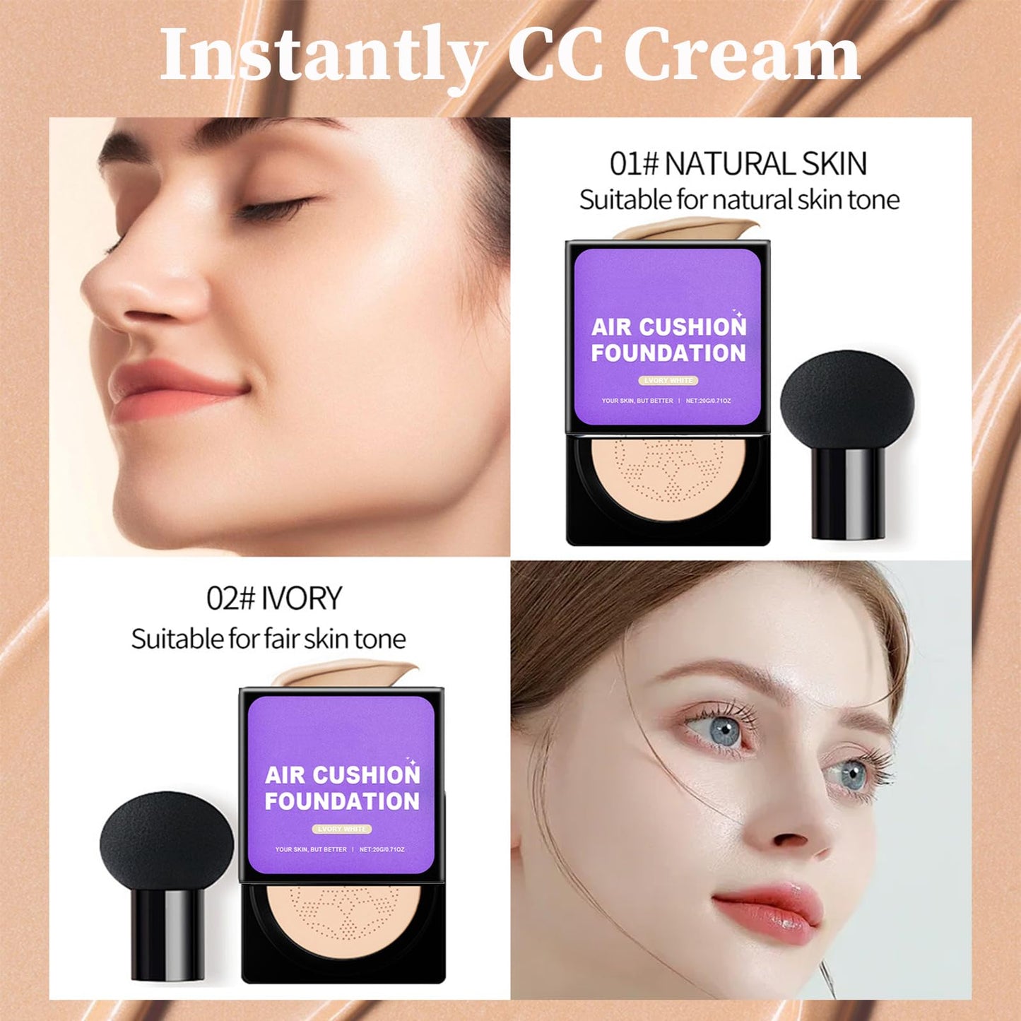 SerentiaElixir face cream texture demonstrating lightweight hydrating application