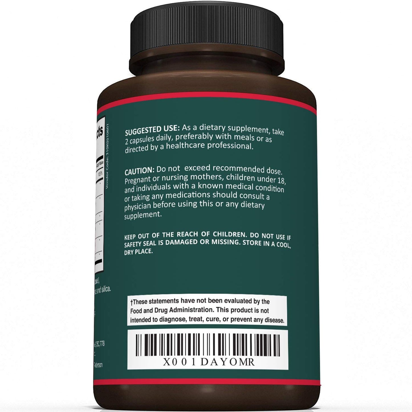 Sunergetic Premium Uric Acid Support 60 Capsules Supplement Facts