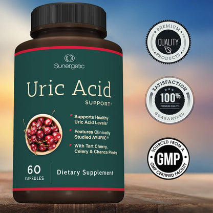 Sunergetic Premium Uric Acid Support Vegetarian Capsules