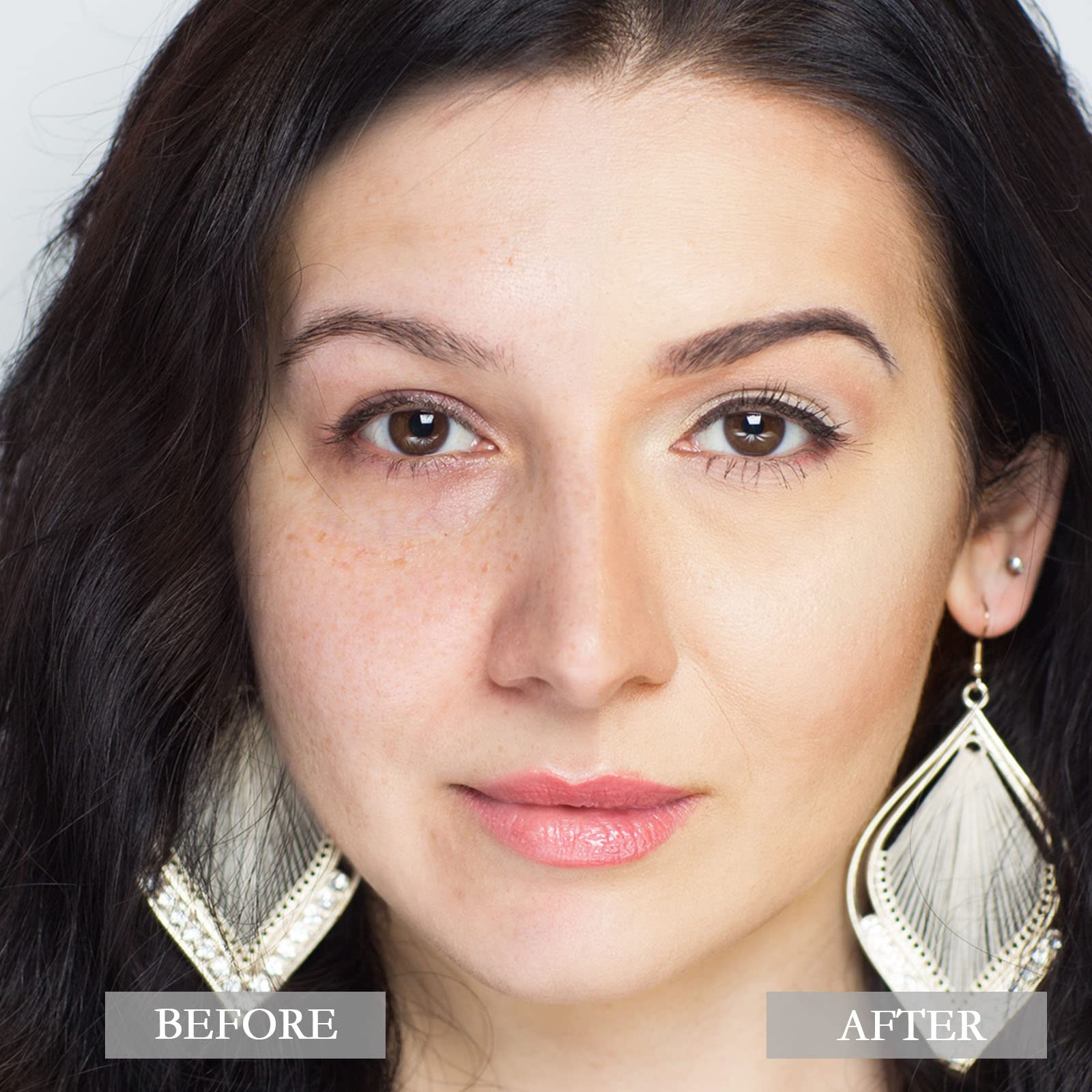 Boobeen Hydrating BB Cream color swatched texture on skin