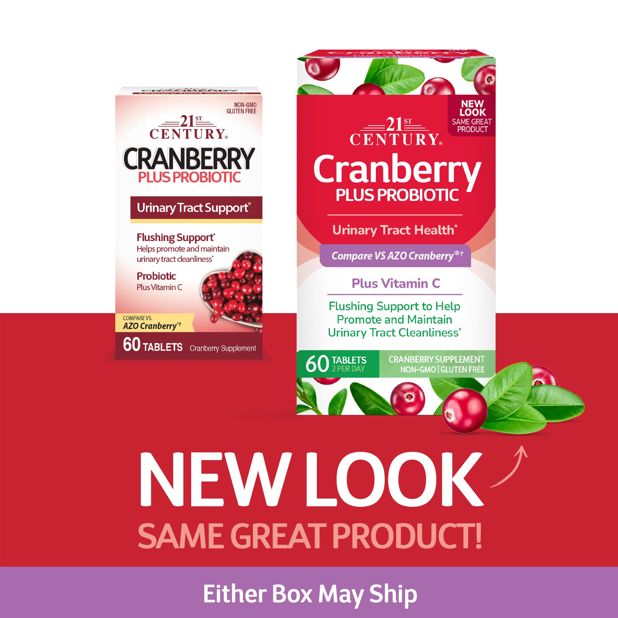 21st Century Cranberry Plus Probiotic supplement facts label