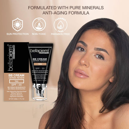 Bellapierre lightweight tinted sunscreen and concealer cream for sensitive skin types