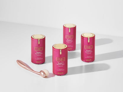 SKIN79 Hot Pink BB cream bottle showing dispensing pump detail