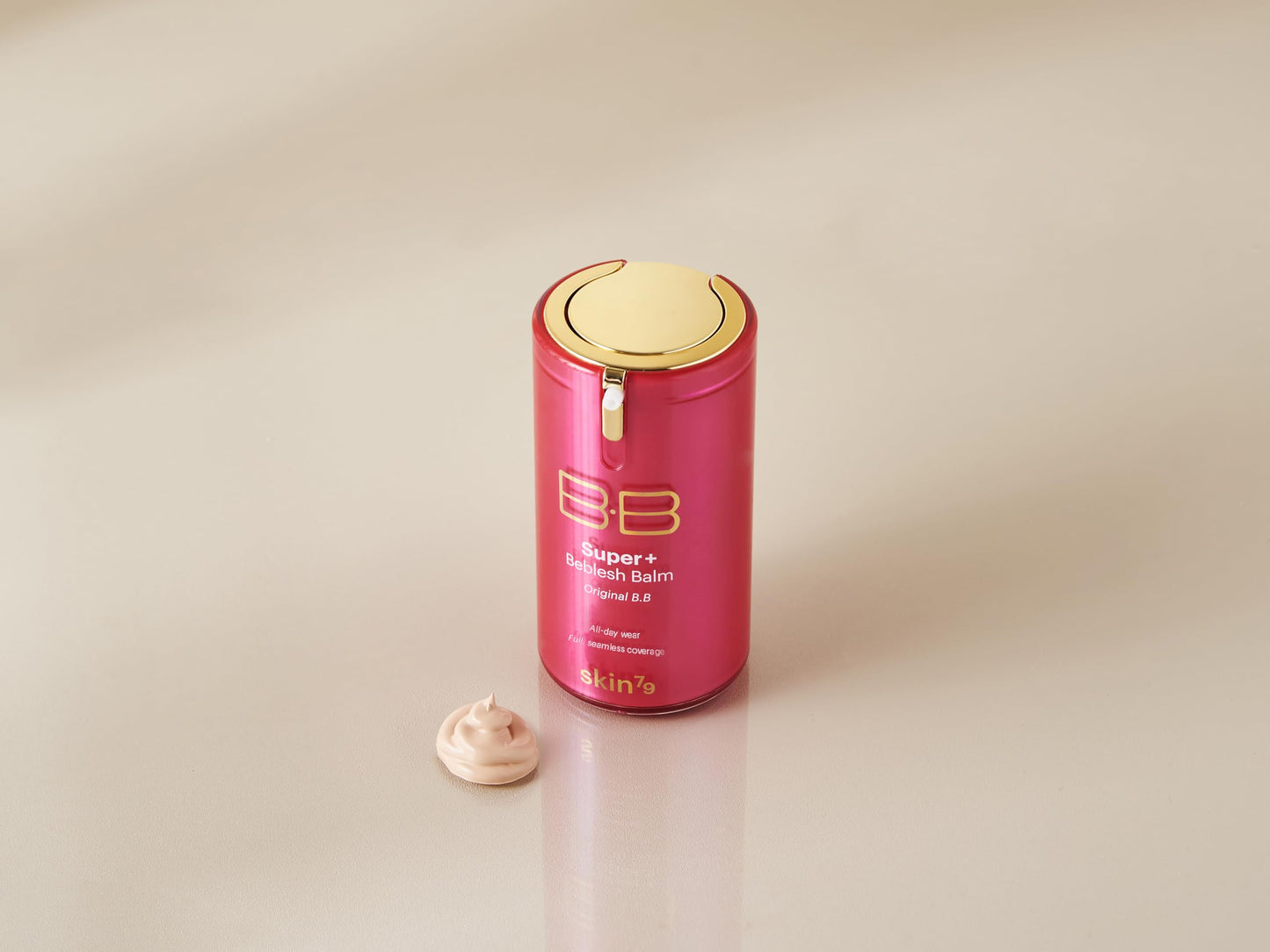 Side view of SKIN79 Korean BB cream highlighting the 40g product volume