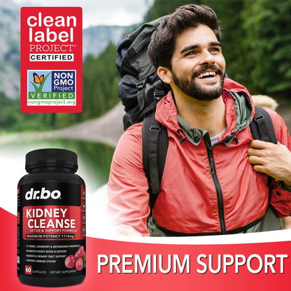 Dr. Bo Kidney Cleanse Detox Support urinary tract health supplement