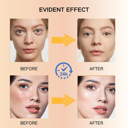 Side angle view of the ZBMCYHCXH full coverage makeup base illustrating its convenient and travel-friendly tube design.