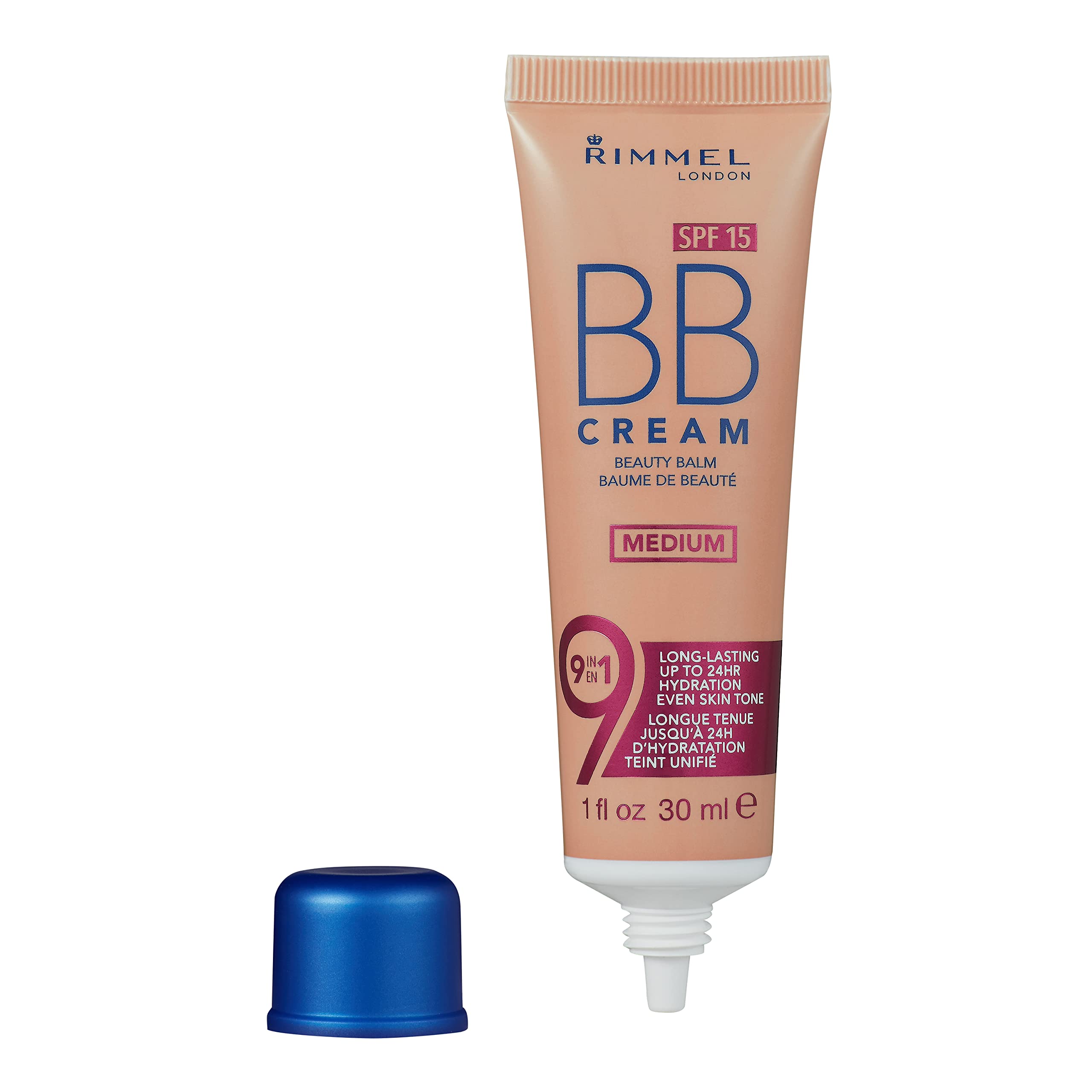 Rimmel London skin perfecting super makeup shade medium bottle angle shot
