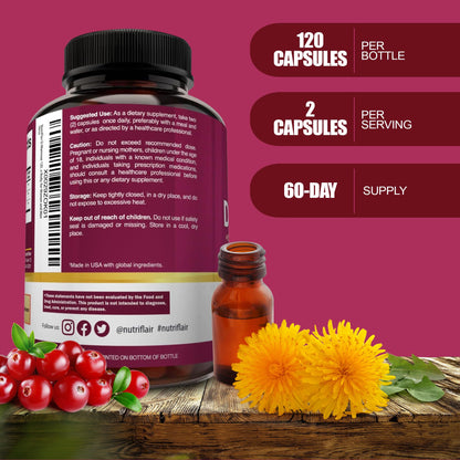NutriFlair USA Imported GMP Certified Supplement Bottle