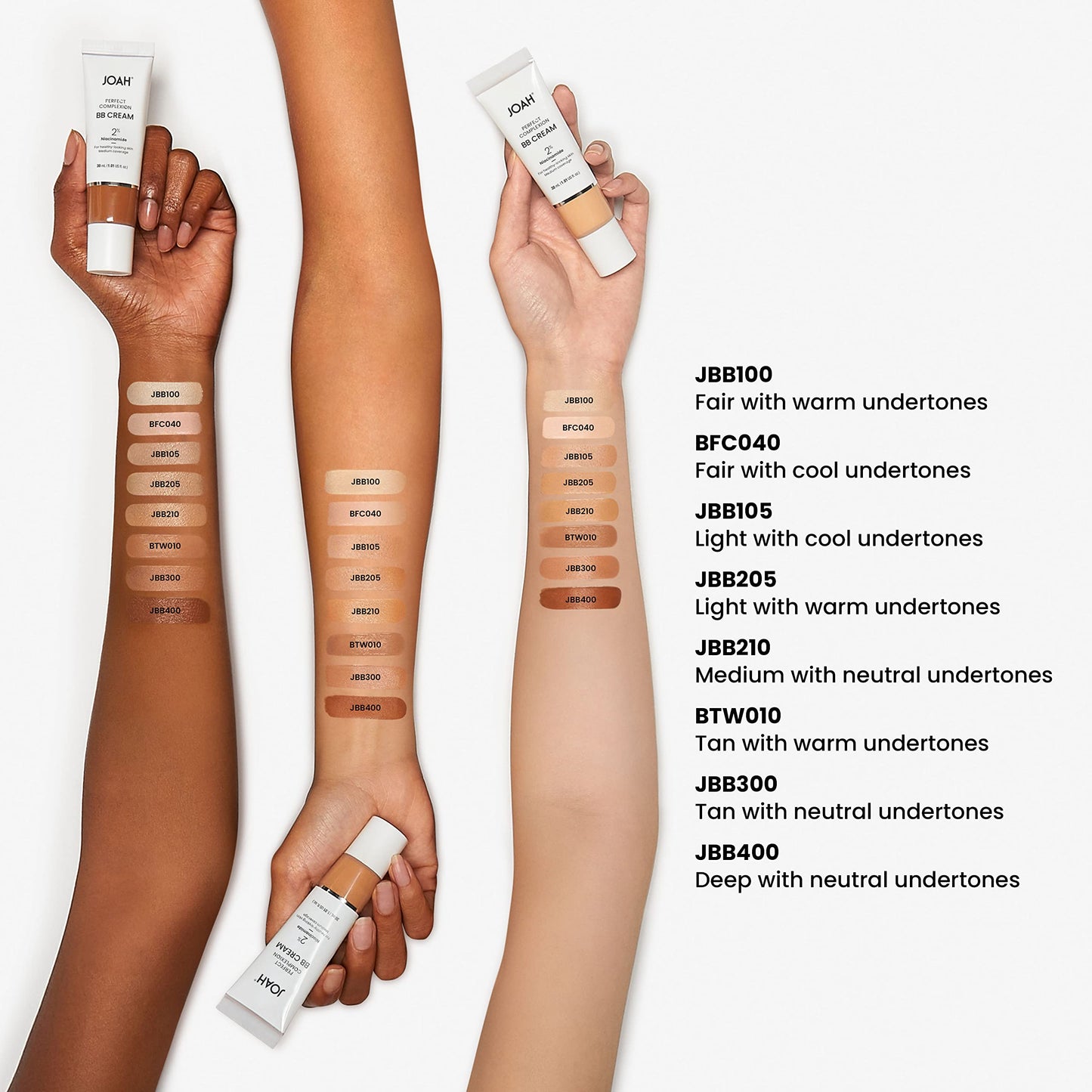 Lightweight buildable medium coverage cream before and after look