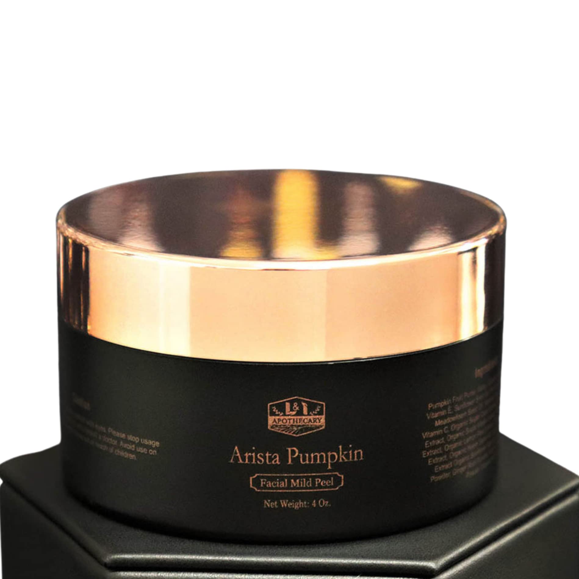 L And I Apothecary Arista Pumpkin Enzyme Mask ingredient label close up